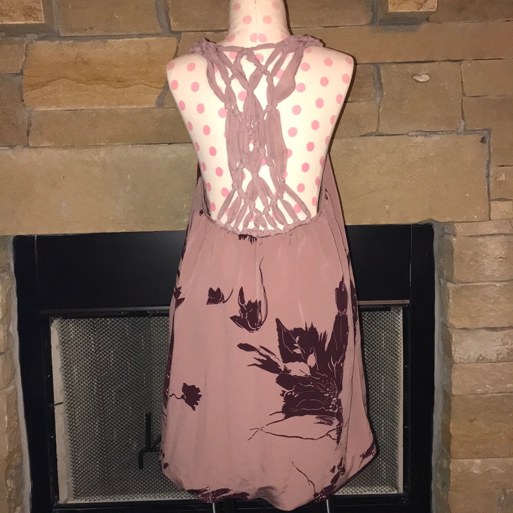 UO boho dress with pockets & braided back detail